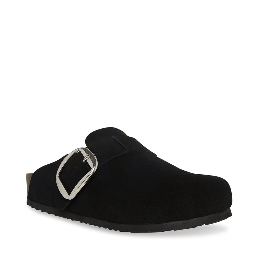 Loafers Steve Madden Social Gamuza Mujer Negras | ES CESE63